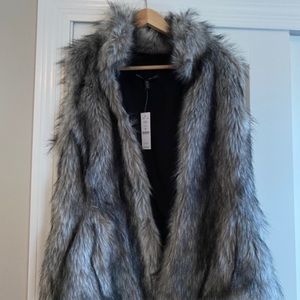 NWT - WHBM Fur Vest